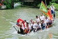 hangzhou xixi wetland Dragon boat race,in China Royalty Free Stock Photo